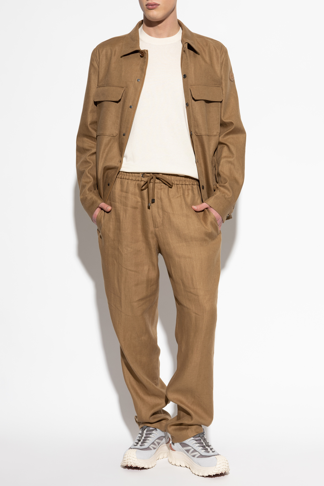 【関税込み】moncler CALLAQUI' JACKET Callaqui field jacket in beige - Moncler | Mytheresa